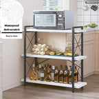 HCHQHS Bookshelf, 3-Tier Industrial Bookcase, Open Book Shelf, Freestanding - Image 5