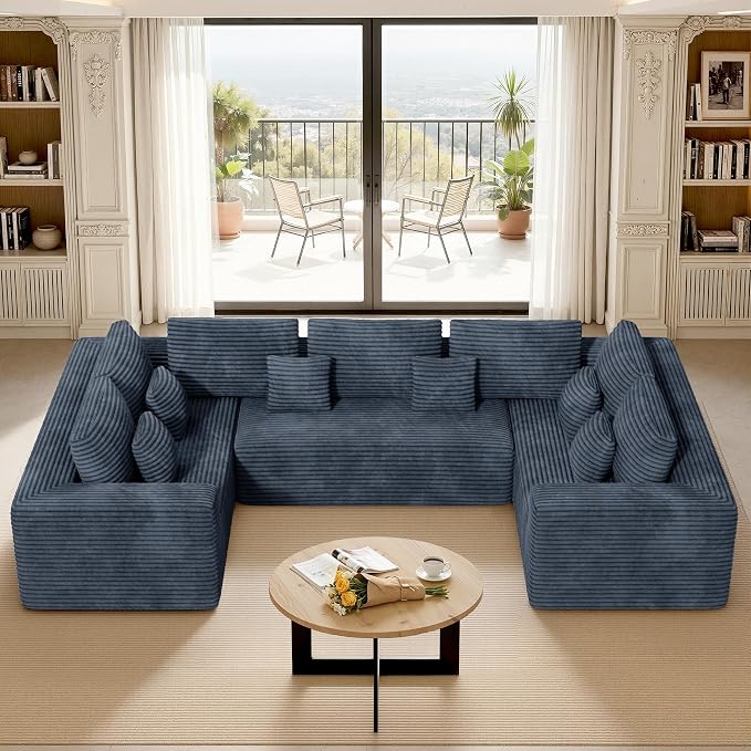 Luxanimarion 136'' Large Sectional Cloud Couches by Luxanimarion