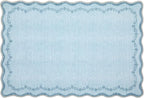 GarveeHome Scalloped Entryway Rug 2x3 Blue Washable Front Door Entry Rug | - Image 8