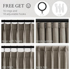 Topfinel 108 Inch Curtains 1 Panels Set, One Packs Pinch Pleat Back Tab - Image 3