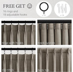 Topfinel 102 Inch Curtains 1 Panels Set, One Packs Pinch Pleat Back Tab Linen - Image 4