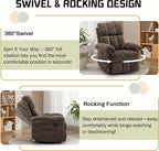 Korser Recliner Chair, Swivel Rocker Recliner Chair - Image 3