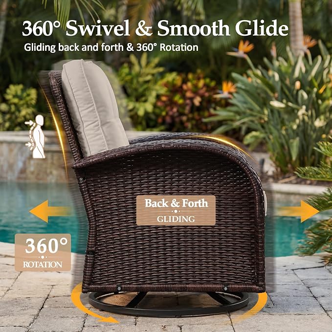 UPHA 7 Pieces Patio Furniture Set - Image 3