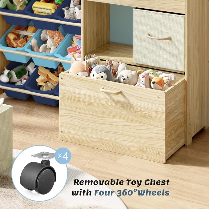 EXPERLAM Toy Storage Organizer for Kids, 9-Bin Toy Organizer - Image 4