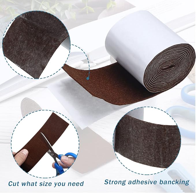 Shappy 2 Packs 120 x 2 x 0.04 Inch Felt Strips - Image 4