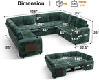 Vipbear 111" Modular Sectional Sleeper Sofa - Image 3