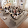 Sectional Cloud Couch for Living Room, Modular Floor Deep-Seat Sofa, Big Comfy by Lakifun
