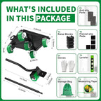 NEST EASY Upgraded Heavy Duty Furniture Dolly 360° Rotating 5 Wheels, Alloy - Image 2