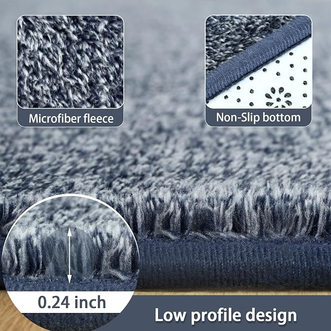 5x7 Area Rugs for Living Room Non Slip Dorm Bedroom Rug, Minimalist Washable - Image 5