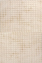nuLOOM Jeni Beige Checkered Washable Area Rug - Image 5