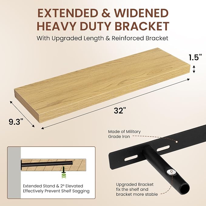 Dreamland 32 Inches Floating Shelves - Image 3