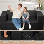Futon Sofa Bed with Pillow, 3-in-1 Sleeper Sofa Bed with Removable Cover - Image 8