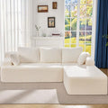 Hobestluk Modular Sectional Sofa Couches L-Shape Couch 3 Seat Modular Sofa by YourHomeDeservesMore