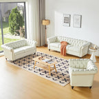 QHITTY 2 Piece Living Room Set, Sectional Chesterfield Sofa Chair Contemporary - Image 7