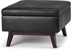 SIMPLIHOME Owen Coffee Table Storage Ottoman - Image 9