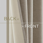 MIULEE 100% Blackout Linen Curtains - Image 6