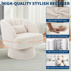 Garvee Ultra-Plush Swivel Accent Chair, 360° Barrel Lounge Chair - Image 4