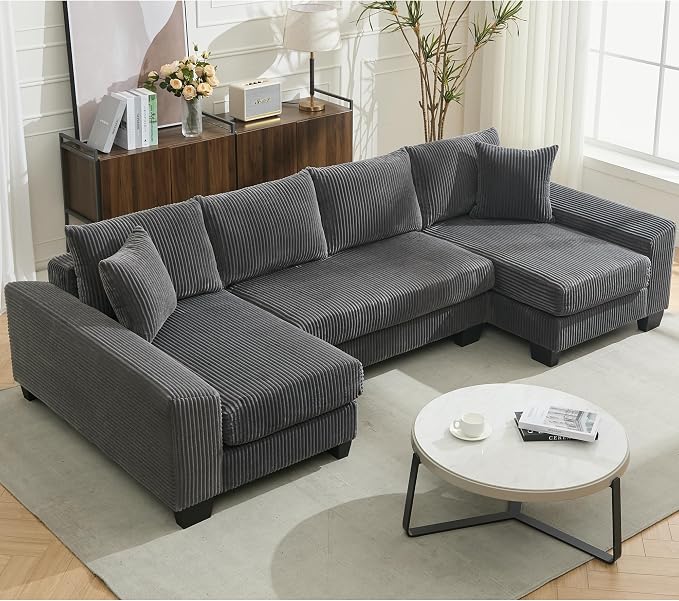 114" Sectional Couches with Pull Out Bed - Image 2