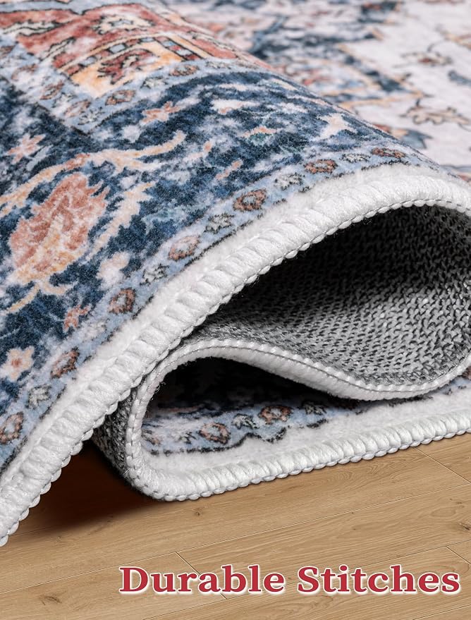 SERISSA 2'6"x10' Washable Non Slip Boho Runner Rug - Image 6
