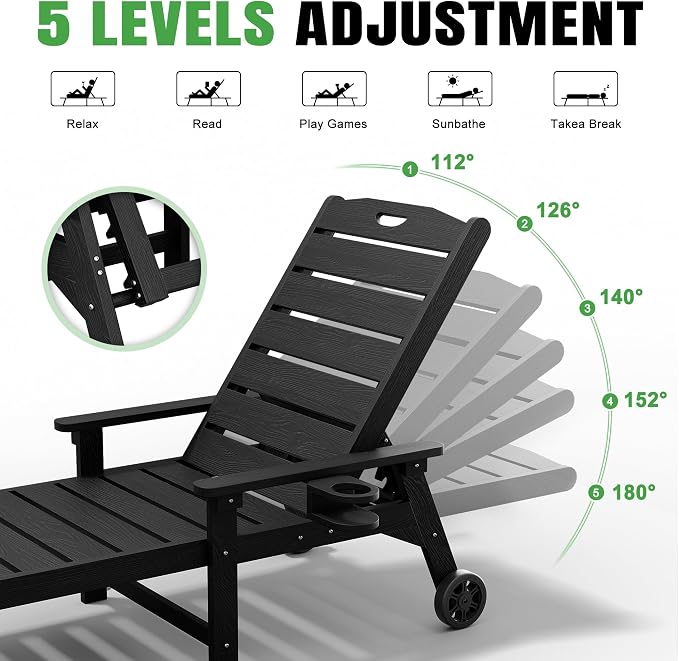 Outdoor Lounge Chair Set of 2 - Image 4