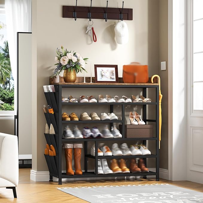 EnHomee Shoe Rack for Entryway, 6 Tier Shoe Organizer - Image 2