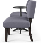 Furniture of America Jetson Wood 3-Piece Accent Table and Chair Set in Gray - Image 3