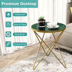 HLR Modern Round Side Table Set of 2, End Table - Image 7