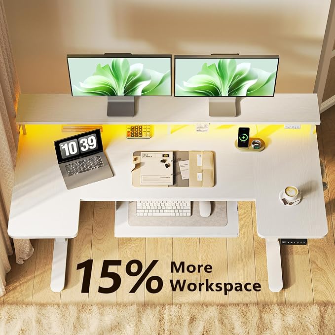 OffiGo U Shaped Electric Standing Desk - Image 5