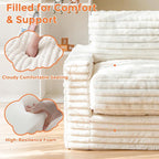 MAXYOYO Kids Bean Bag Chair, Comfy Faux Fur Bean Bag Sofa - Image 5