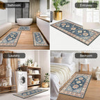 HEBE Boho Kitchen Rugs Set of 3, Non Slip Washable Kitchen Mats - Image 4