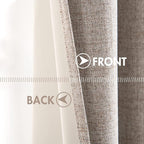 MIULEE 100% Blackout Linen Curtains - Image 6