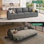 HONBAY Modular Sectional Sleeper Sofa Bed, - Image 3
