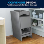 Flash Furniture Hercules Set of 2 Kids Gray Resin Folding Chairs - Image 11