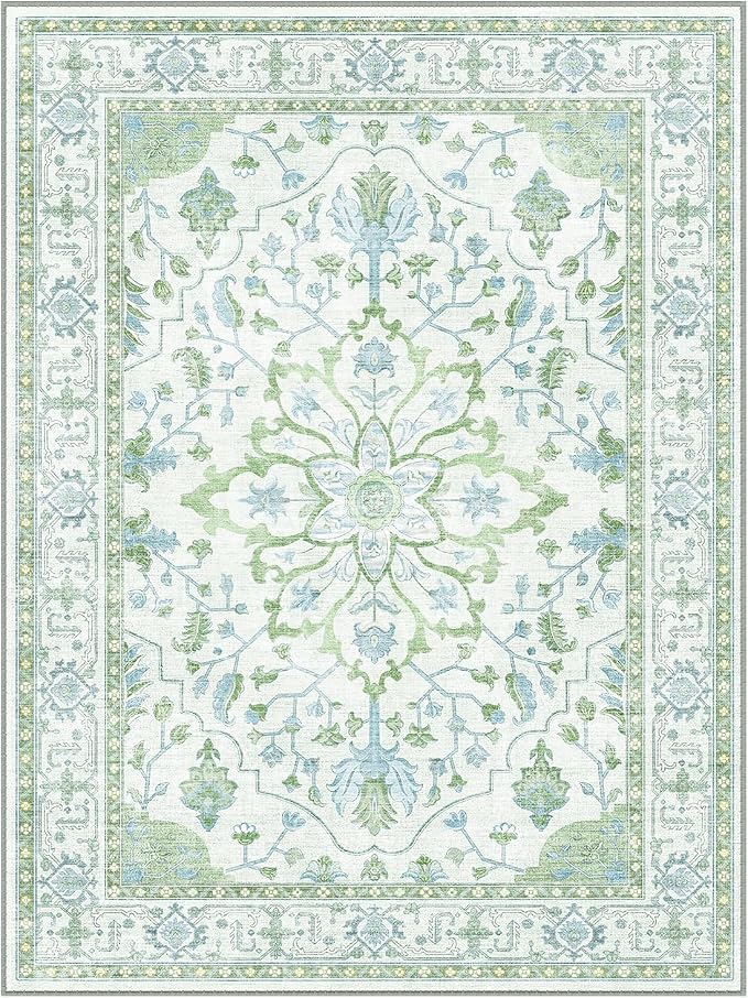 RELEANY Washable Area Rug, Square 10'x10', Water Repellent, Pet Friendly - Image 8