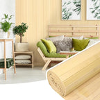 Bamboo Wall Panel for Interior Wall Decor, Renewable Pole Wrap Wainscoting Roll by Inchoco