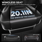 GTPLAYER Gaming Chair with Footrest, Big and Tall Game Chair 350lb Racing Style - Image 3
