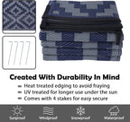 SAND MINE Reversible Mats, Plastic Straw Rug, Modern Area Rug, Large Floor Mat - Image 4