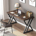 LITTLE TREE 55 Inch Large Simple Industrial Computer Desk Study Writing Table - Image 4