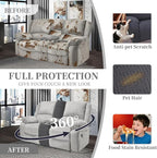 100% Waterproof Sectional Recliner Couch Covers - Image 5