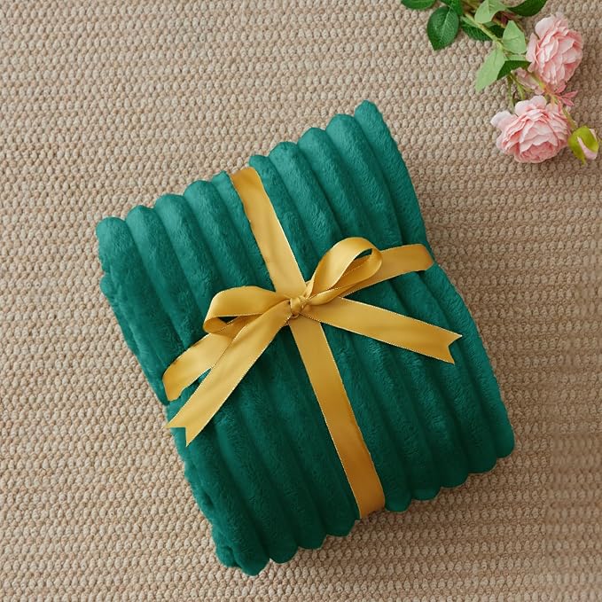 BEDELITE Ribbed Fleece Throw Blanket - Image 6