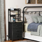 Furnulem Nightstands Set of 2, Tall Night Stand - Image 6