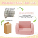Toddler Couch, 2-in-1 Toddler Chairs Comfy 1-3 Years Old, Toddler Chair - Image 7