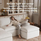 Novilla Modular Cloud Couch, Modern Sectional Sofa - Image 12