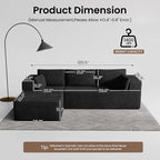 106" Cloud Sectional Boneless Couches - Image 2