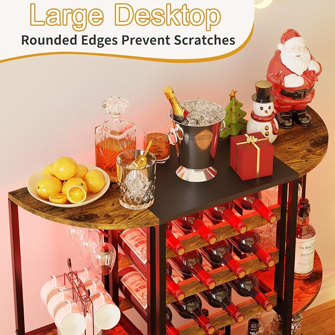 JKsmart Small Wine Bar Cart - Image 5