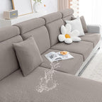 Smiry Waterproof Couch Cushion Covers, Stretch Jacquard Thick Sofa Cushion by Smiry