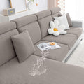 Smiry Waterproof Couch Cushion Covers, Stretch Jacquard Sectional Couch Covers by Smiry