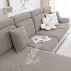 Smiry Waterproof Couch Cushion Covers, Stretch Jacquard Sectional Couch Covers by Smiry