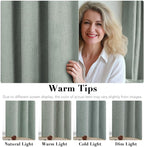 H.VERSAILTEX Linen Curtains 100% Blackout Curtains - Image 5