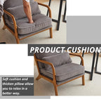 Karl home Mid-Century Modern Accent Chair, Living Room Chairs - Image 6